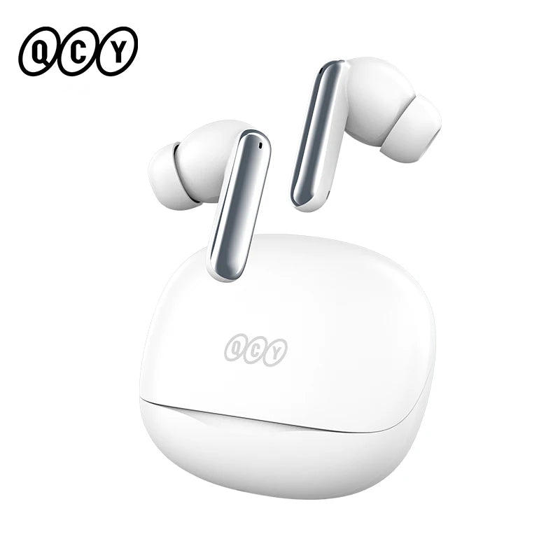 QCY Melobuds N50 Wireless Earphones ANC 6 Mics AI Call Earbuds Bluetooth 5.4 Dual Connection Headphone Transparent Mode