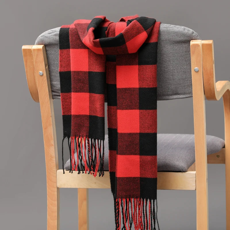 195*35cm Luxury Brand fashion classic lattice men soft shawl plaid scarves shawl UNISE wraps shawl neckerchief headband muffler