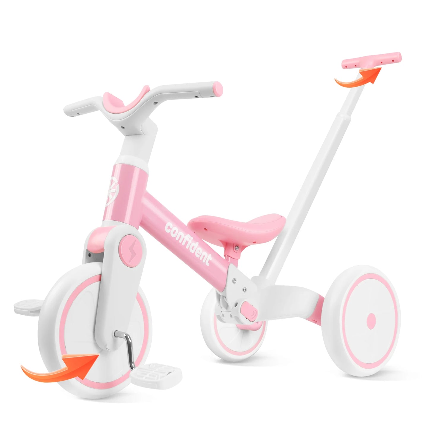 Toddler Tricycle For 1/2/3 Year Old Boy & Girl Best Birthday Gift For Baby Balance Training Bike Non-Slip Tires for Kids Safety