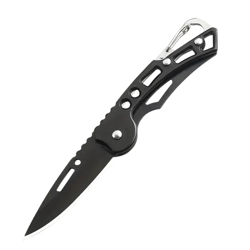 Stainless Steel Keychain Folding Knife Outdoor Carrying Knife Mirror Sharp Pocket Knife Fruit Knife Folding Knife Outdoor Tool