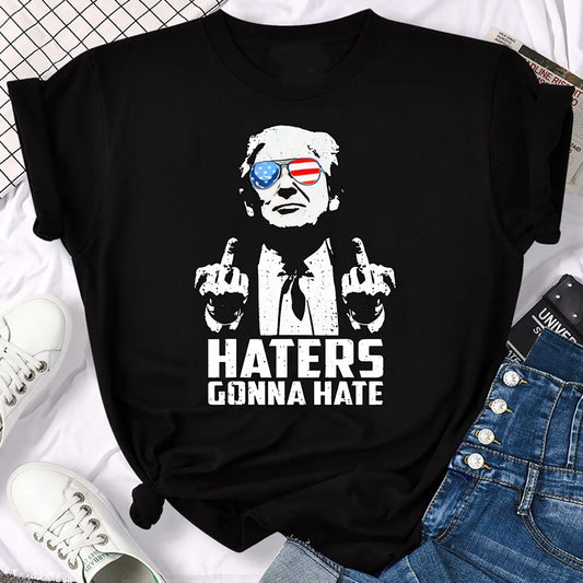 Make America Great Again top tees female Psychedelic anime streetwear top tees Grunge hip hop 80s Digital graphic streetwear