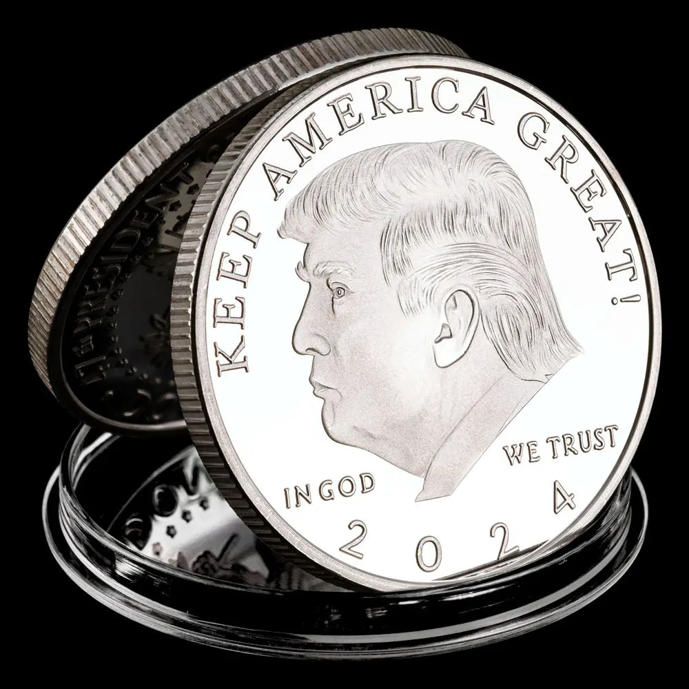 2024 Trump Commemorative Coins Keep America Great 47th President of the United States Collection Coin Gift Metal Craft