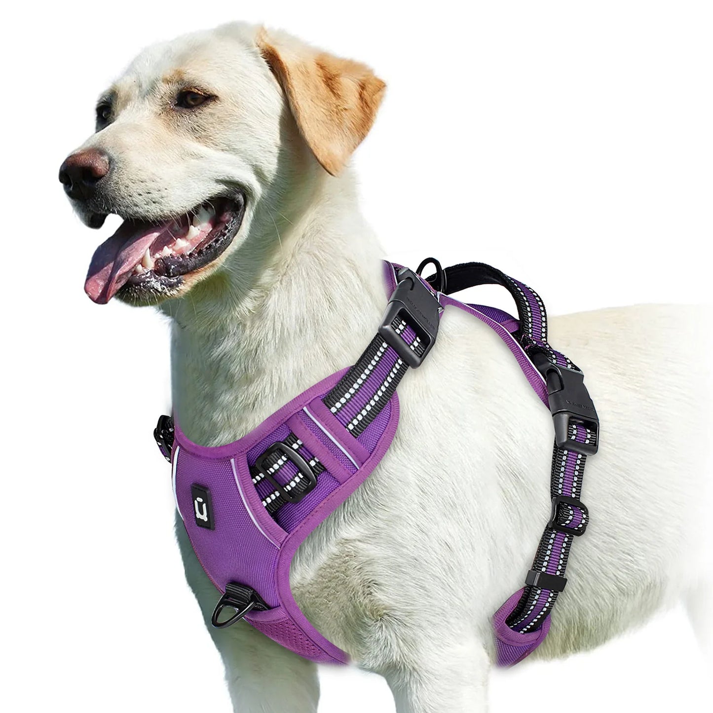 No Pull Dog Harness, Adjustable Soft Padded Pet Vest with Easy Control Handle