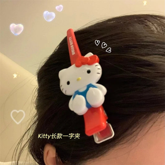 Sanrio Hello Kitty Hairpins Pin Cute Anime Cartoon Kuromi Cinnamoroll My Melody Barrettes Kawaii Hair Accessories Holiday Gifts