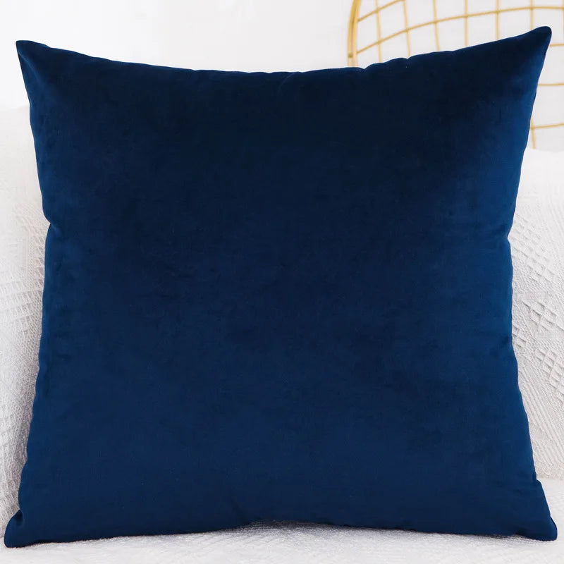 Velvet Throw Pillow Cover Decorative Square Cushion Case for Sofa Bedroom 40x40/45x45/50x50/30x50/55x55/60x60cm Pillowcase