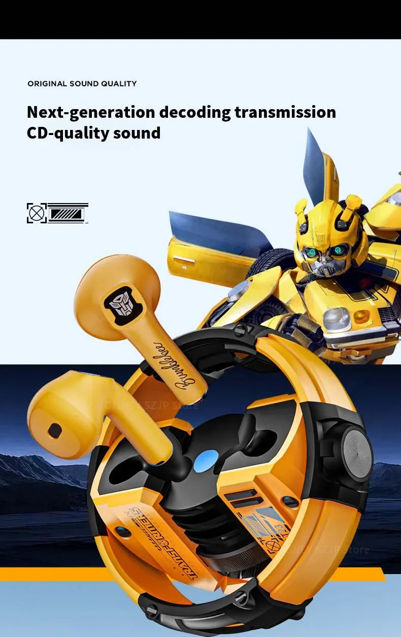 TRANSFORMERS TF-T23 High Quality Gaming Earphones Wireless Bluetooth Headphones Music Sport Earbuds Long Endurance Low Latency