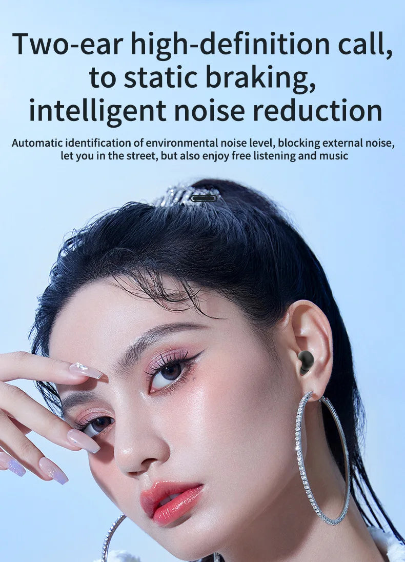 Wireless Bluetooth Headset Mini Ultra Small Sleep New Invisible High Sound Quality Noise Reduction To Work And Class Can Not See