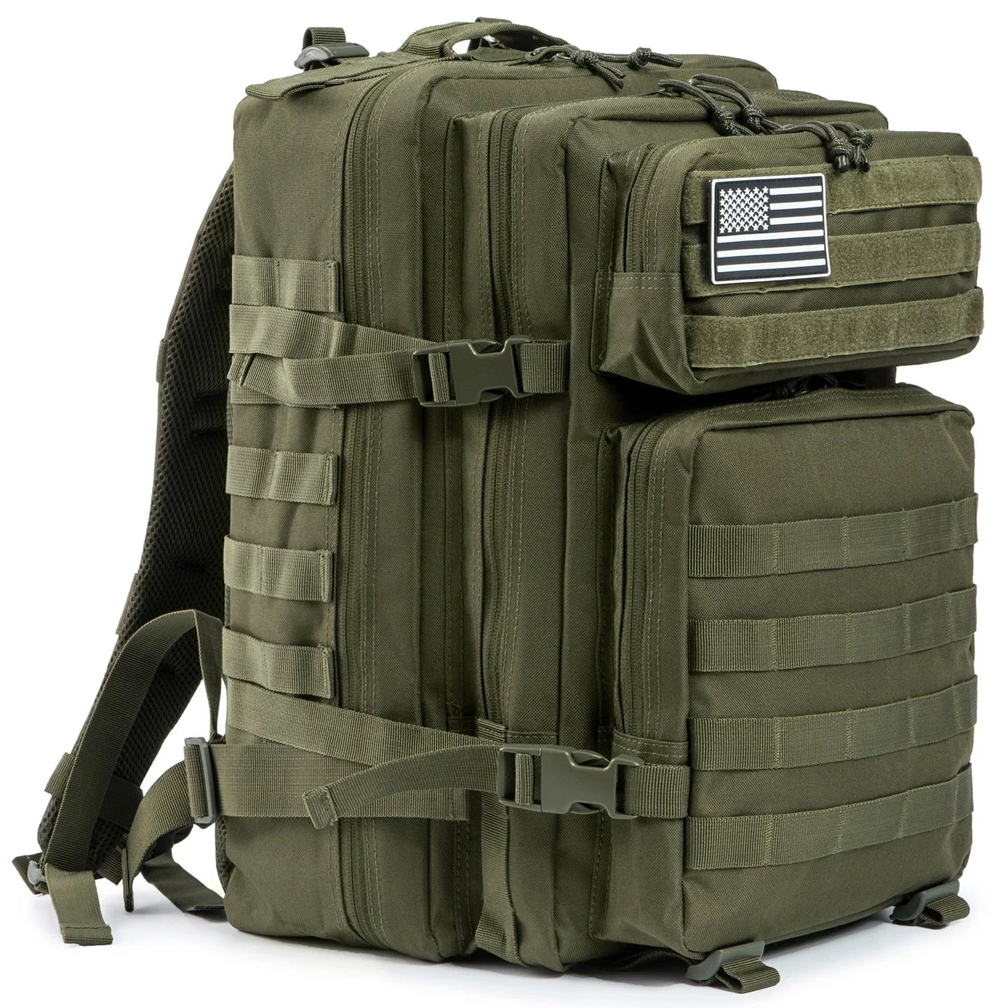 QT&QY Tactical Backpacks Survival  45L Large Capacity Man 3 Days Molle Assault Bags Hking For Outdoor Trekking Camping Backpack