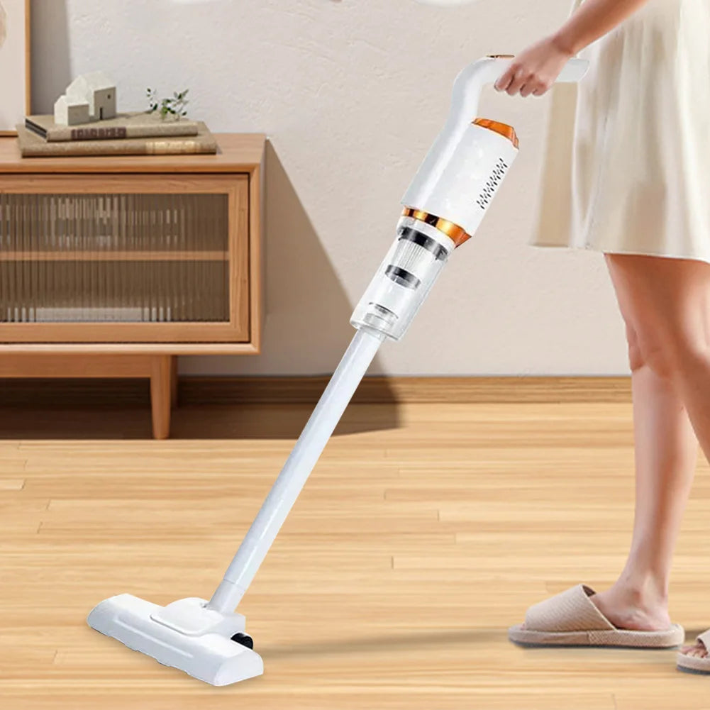 Large Suction Vacuum Cleaner Handheld Wireless Vacuum Cleaner USB Rechargeable 2000mAh Mopping Machine 120W for Home and Car Use