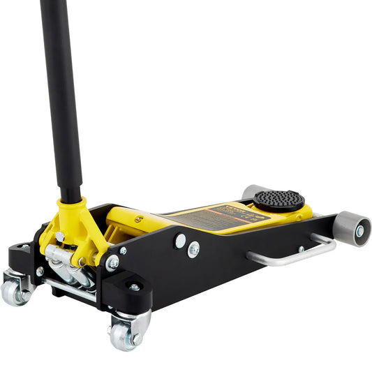 Quick Lift Pump Floor Jack Low Profile 3 Ton Steel Dual Pistons Aluminum