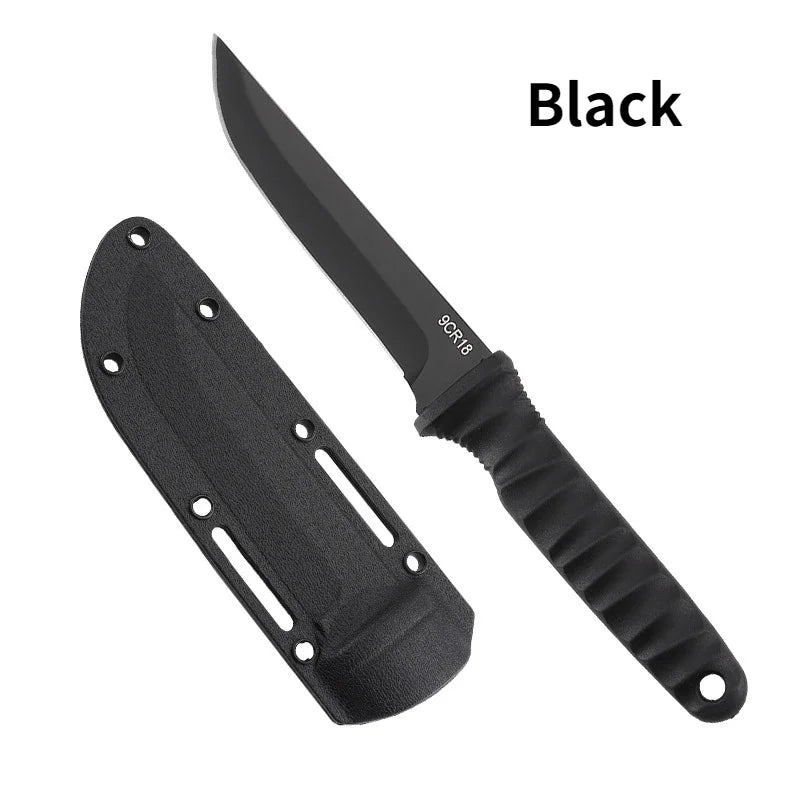 EDC Outdoor Self-Defense Knife, Outdoor High Hardness Life-Saving Knife, Camping Climbing Stainless Steel Knife edc knife