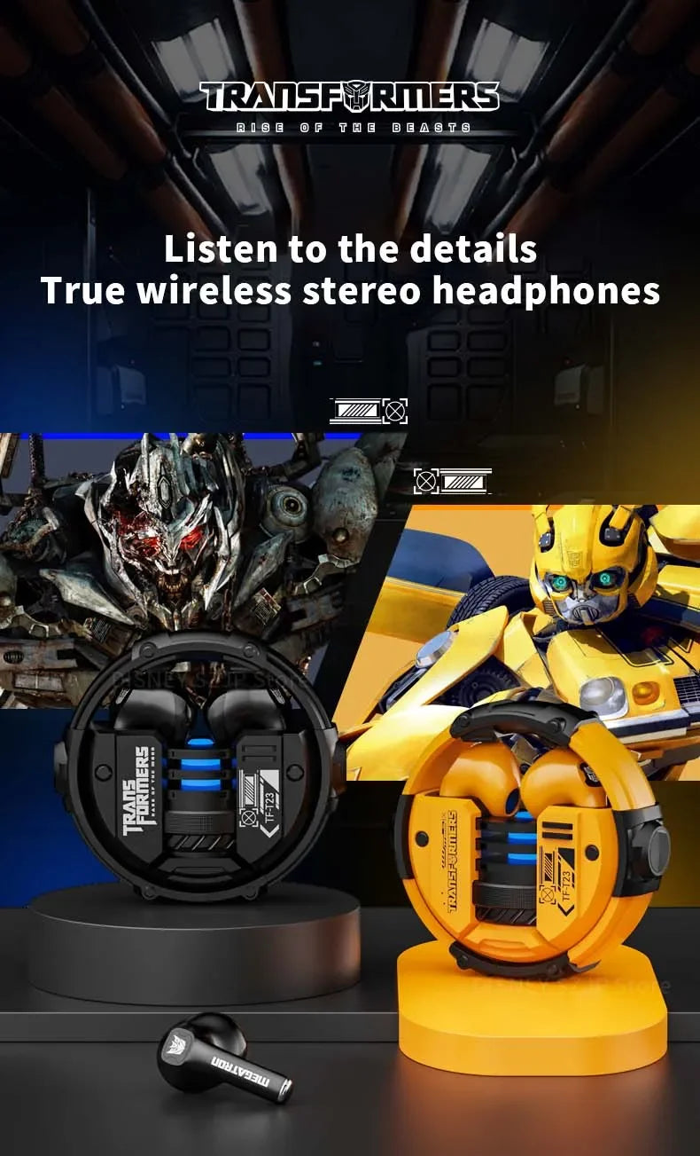 TRANSFORMERS TF-T23 High Quality Gaming Earphones Wireless Bluetooth Headphones Music Sport Earbuds Long Endurance Low Latency