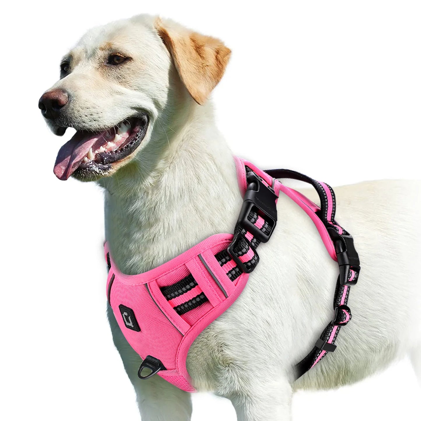 No Pull Dog Harness, Adjustable Soft Padded Pet Vest with Easy Control Handle