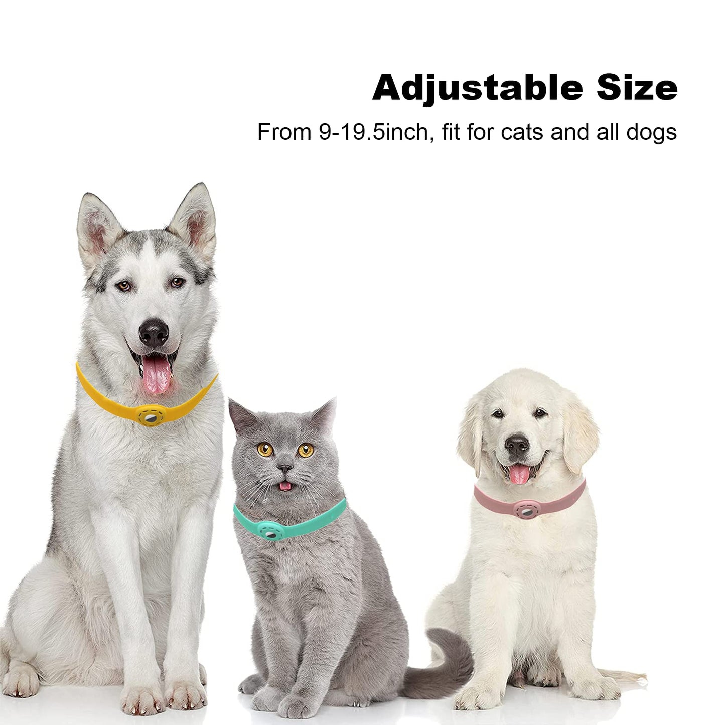 New Silicone Anti-Lost Pet Cat Collar For The Apple Airtag Protective Tracker Anti Lost Positioning Collar Adjustable Pet Collar