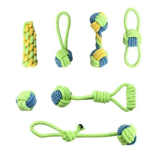 Pet Dog Toys for Large Small Dogs Toy Interactive Cotton Rope Mini Dog Toys Ball for Dogs Accessories Toothbrush Chew Puppy Toy