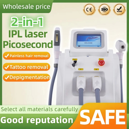 Professional IPL+ OPT Epilator Laser Painless Hair Removal Machine E-Light Skin Whitening Fast Depilation Permanent Device