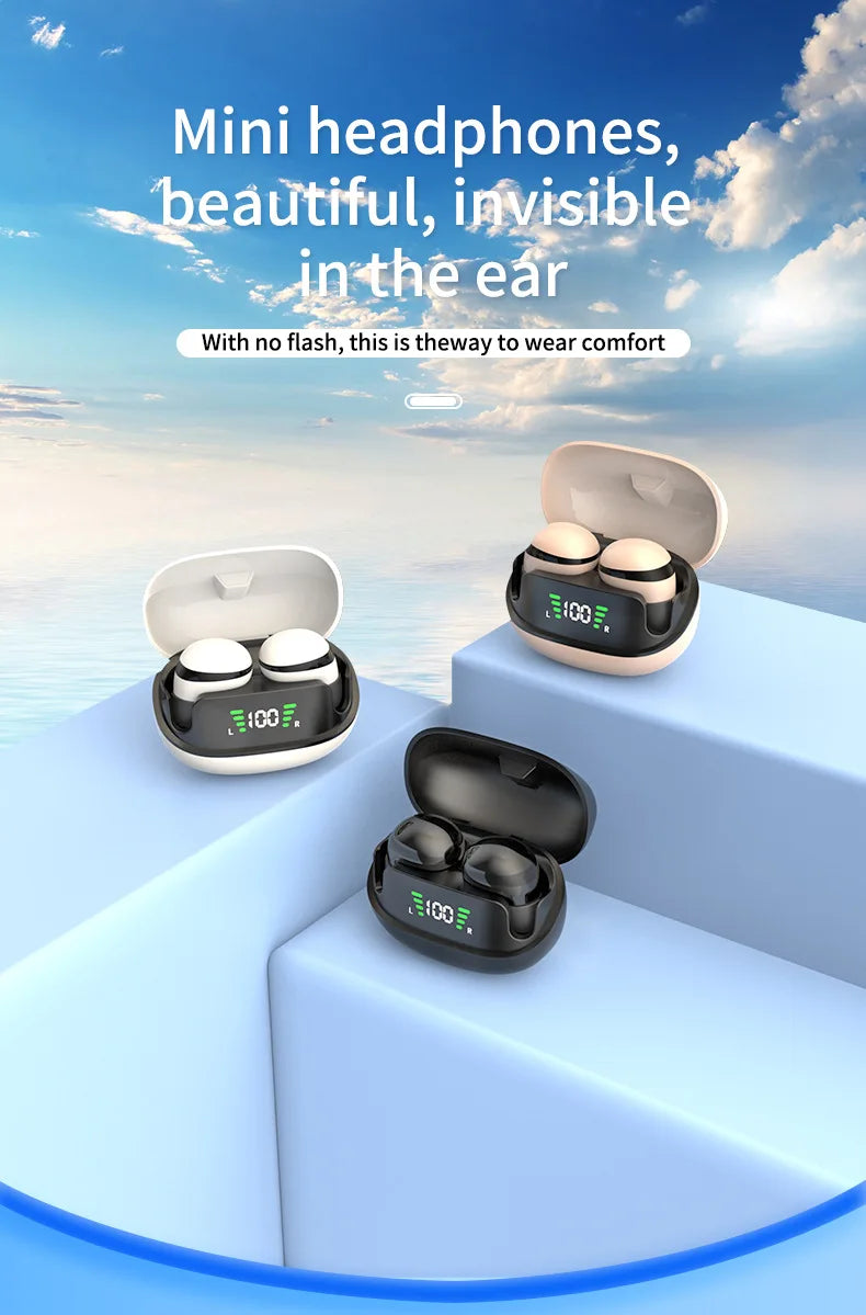 Wireless Bluetooth Headset Mini Ultra Small Sleep New Invisible High Sound Quality Noise Reduction To Work And Class Can Not See