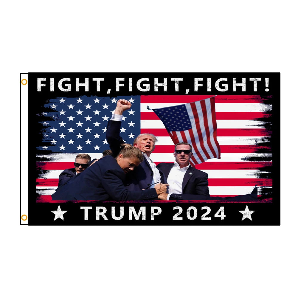 90x150cm 3x5FTS Trump 2024 Make America Great Again Flag Patriotic Eagle Donald Trump Flag MAGA Merch