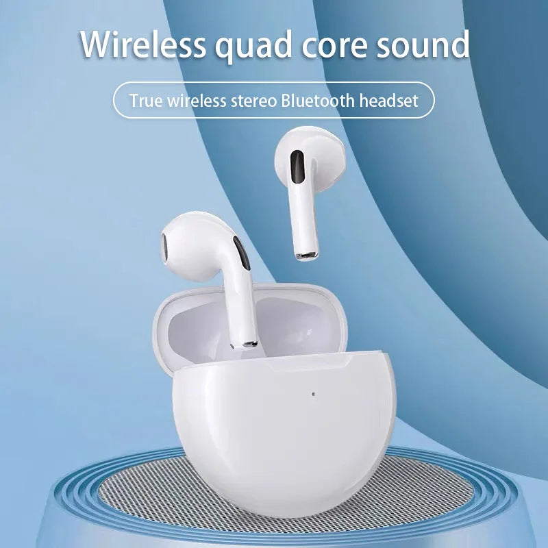 Original Pro 6 TWS Wireless Bluetooth Earphones Headphones Mini Fone Earphone Stereo Sport Headset For Xiaomi Android Earbuds