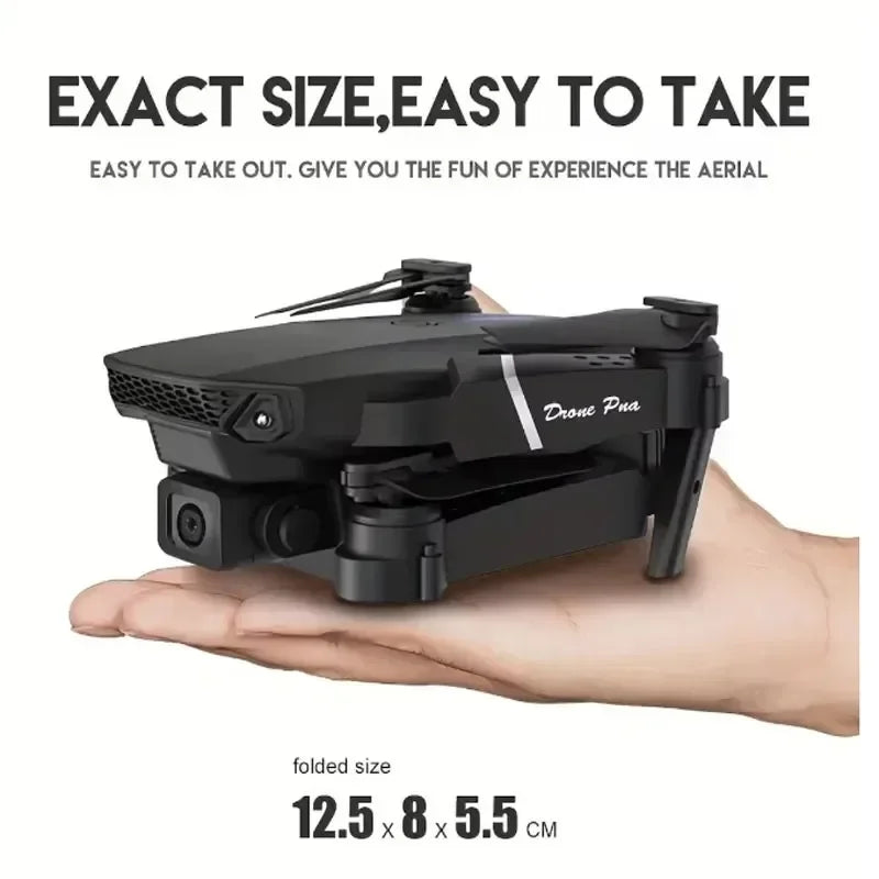 2024 E88Pro RC Drone 4K Professinal With 3 Battery 1080P Wide Angle HD Camera Foldable Helicopter WIFI FPV Height Hold Gift Toy