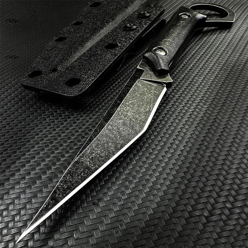 2024 New portable multi-purpose outdoor straight knife +K sheath, jungle survival EDC knife