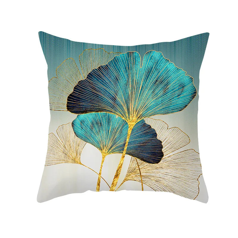 Ginkgo Leaf Cushion Cover Decorative Pillow    Sofa Home Decor case pillow cases