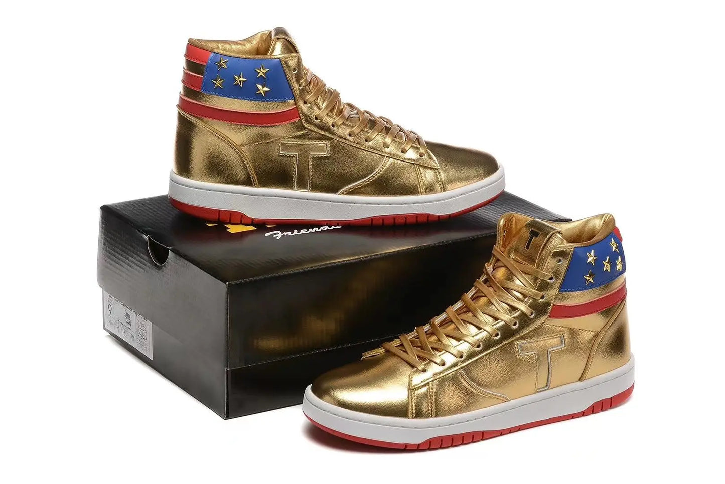 Gold Silvery Trump Shoes 2024 MAGA Never Surrender Shoe Sneaker Basketball Mens WomensCasual Boots Road Shoe Big size 47 48