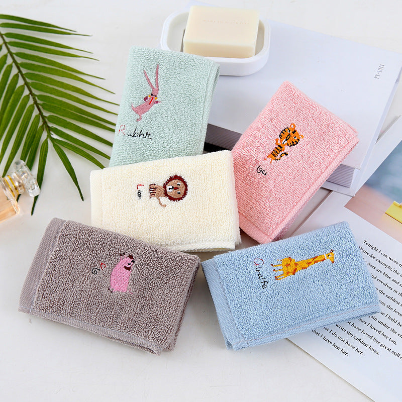 1PC Cartoon Baby Towels Cotton Children Bath Towel for Newborns Kids Handkerchief Bathing Face Washcloth Shower Towels 25x25cm