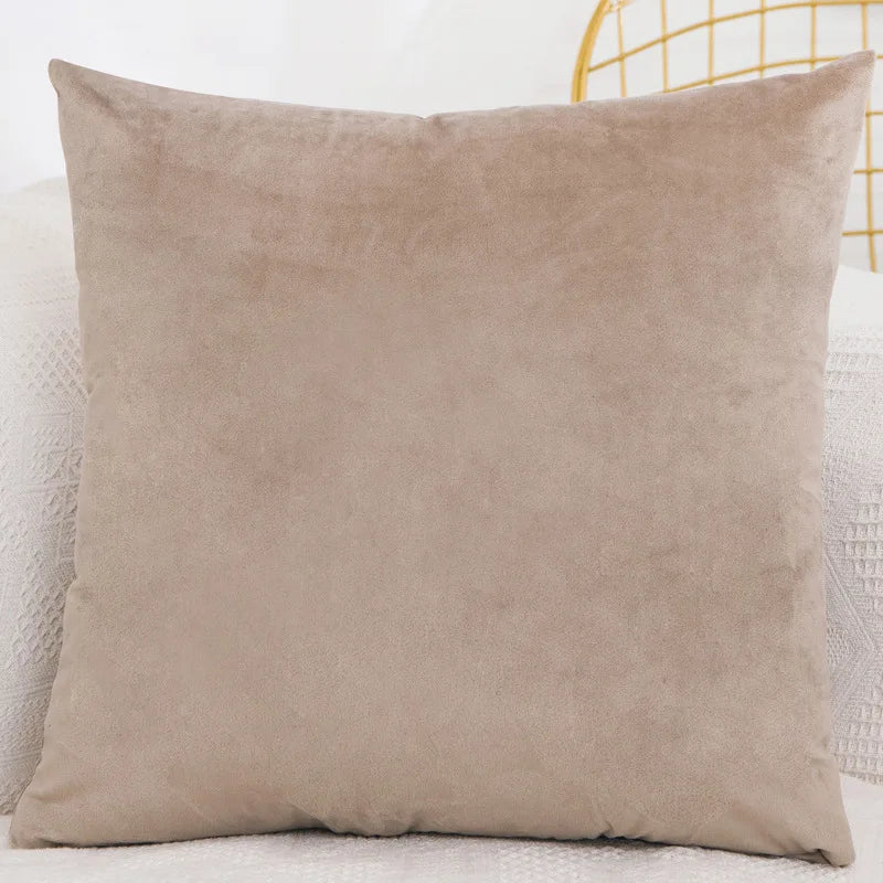 Velvet Throw Pillow Cover Decorative Square Cushion Case for Sofa Bedroom 40x40/45x45/50x50/30x50/55x55/60x60cm Pillowcase