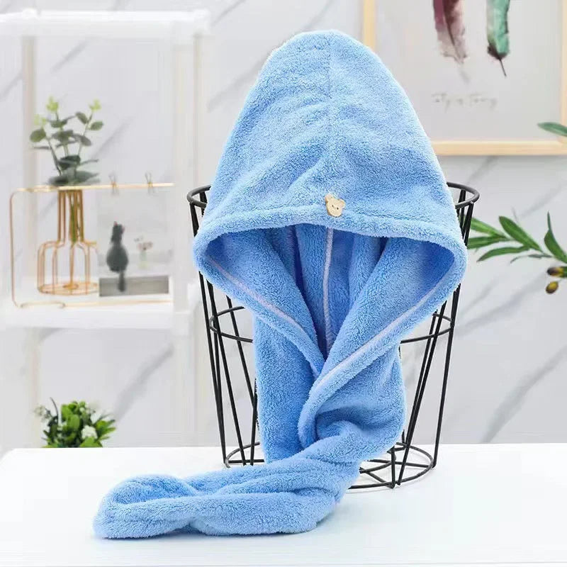 Dry Hair Cap Sports Towel Fiber Super Fine Adult Bath Towel Towels Bathroom Soft Turban for Hair Drying Miss Serviettes Face Wet