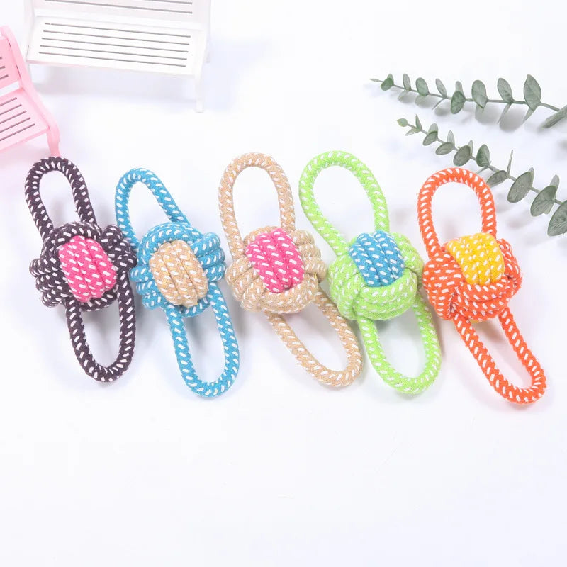 Interactive Cotton Rope Mini Dog Toys Ball for Dogs Accessories Toothbrush Chew Puppy Toy for Large Small Dogs Toy Pet Dog Toy