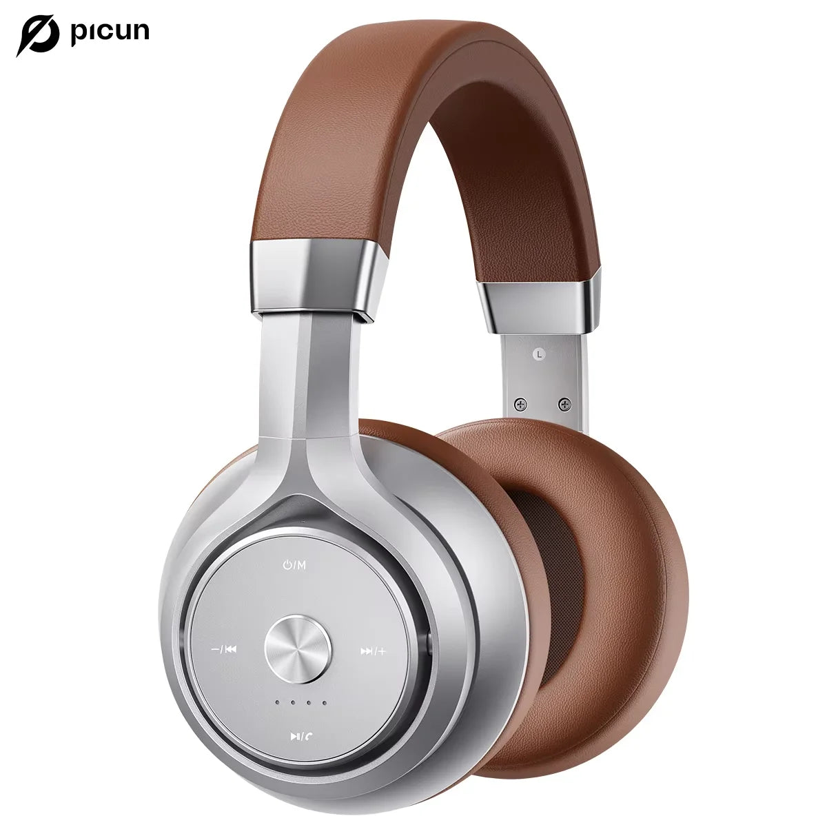 Picun P28X Wireless Headphones Bluetooth 5.3 Noise Reduction Headset Dual Drive Units Bass Over-Ear Headphones Classic Headset