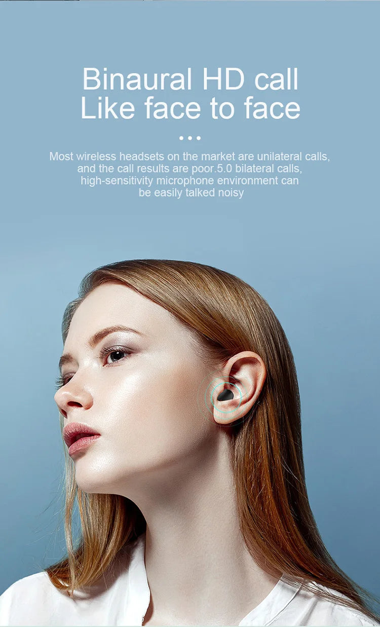 Original A6S TWS Headset Wireless Earphones Bluetooth Headphones Sport Stereo Fone Bluetooth Earbuds for Xiaomi Huawei iPhone