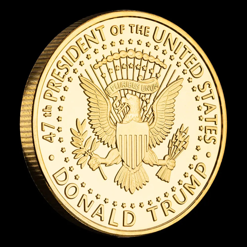 2024 Trump Commemorative Coins Keep America Great 47th President of the United States Collection Coin Gift Metal Craft