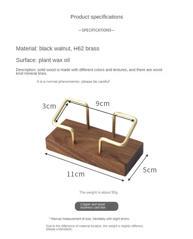 Business Card Holder Organizer Office Desk Display Stand Memo Counter Accessories Tabletop Shelf Home Wooden Card Holder Storage