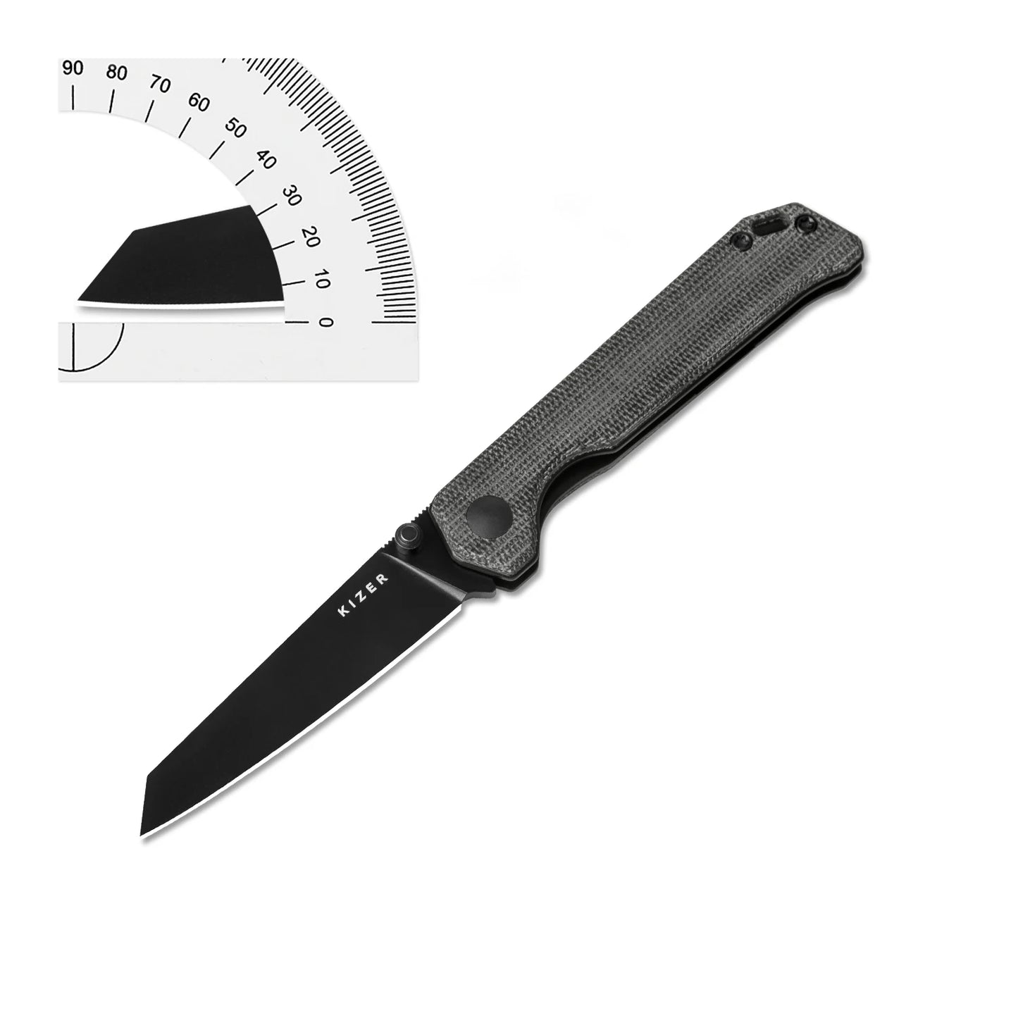 Kizer Pocket Knife Mini Begleiter V3458RA1 KHS300C BK Handle With Nitro V Blade Outdoor Travel EDC Tools Sharp Knife