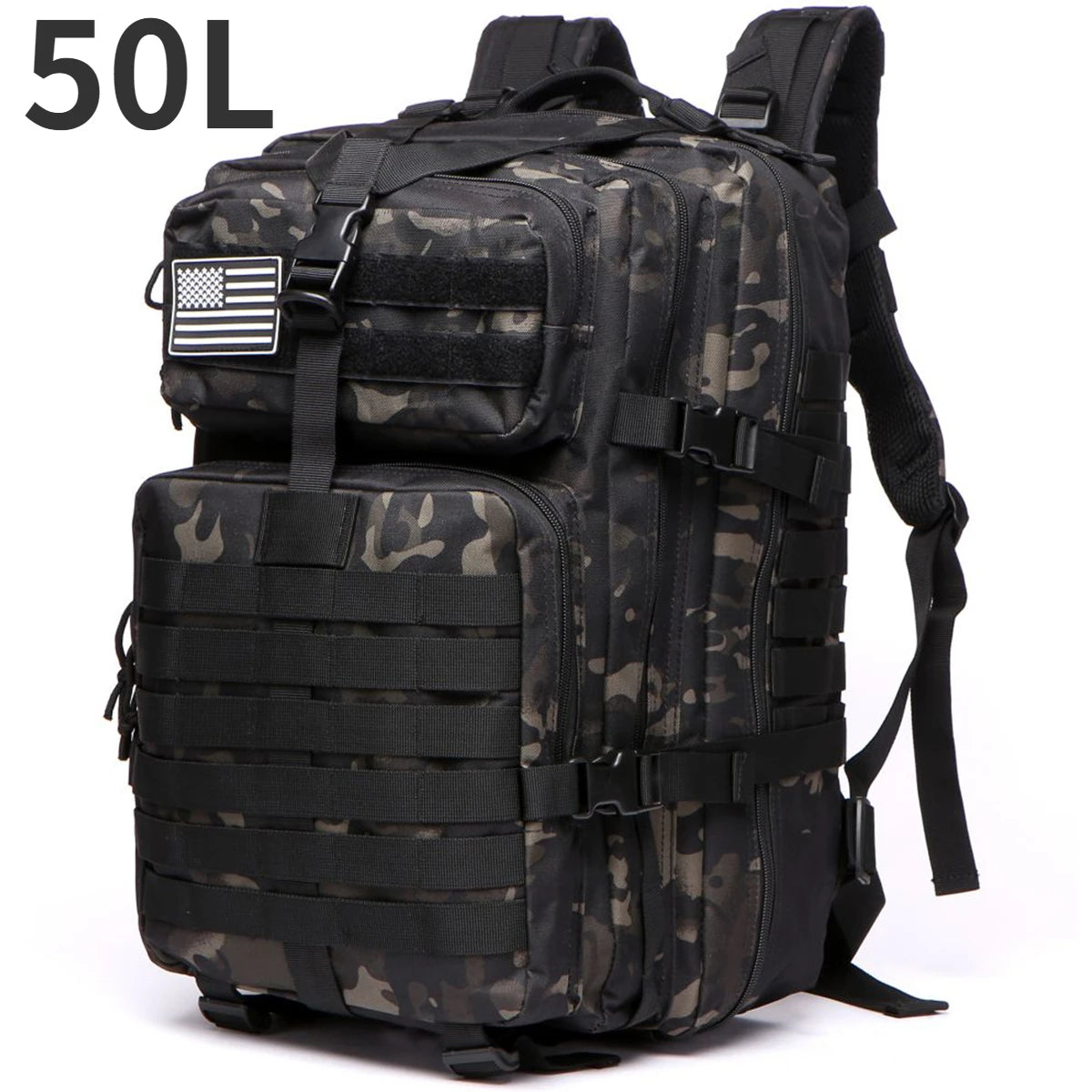 30L/50L 1000D Nylon Waterproof Backpack Outdoor Rucksacks Tactical Sports Camping Hiking Trekking Fishing Hunting Bag