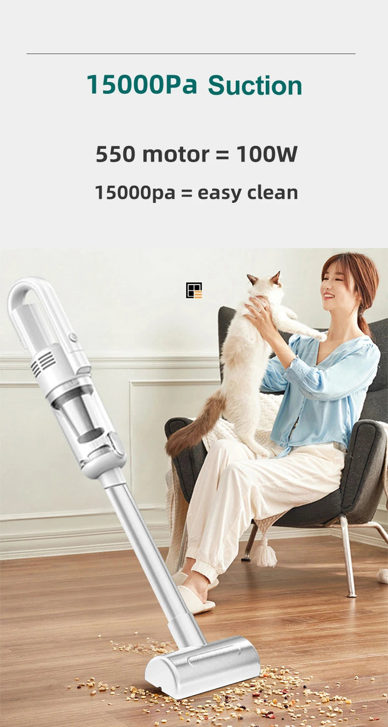 15000pa Multifunctional Handheld Vacuum Cleaner Powerful Suction HEPA Filter Wireless Vacuum Cleaner for Car Floor Household