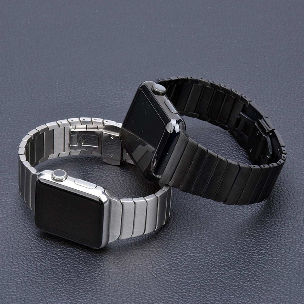 Stainless Steel strap for Apple Watch Ultra band 49mm 44mm 45mm 40mm 41mm 42 46mm Metal Bracelet iWatch series 9 7 6 2 3 8 se 10