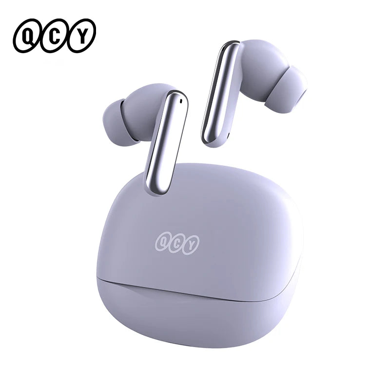 QCY Melobuds N50 Wireless Earphones ANC 6 Mics AI Call Earbuds Bluetooth 5.4 Dual Connection Headphone Transparent Mode