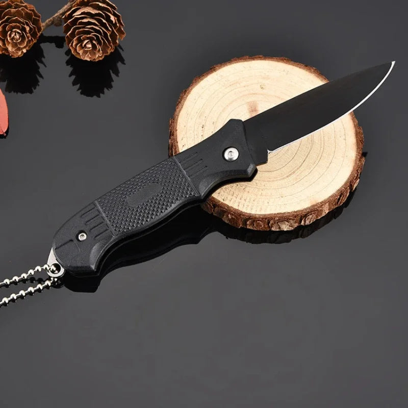 New Outdoor stainless steel small knife camping survival folding knife high hardness portable key knife multifunctional