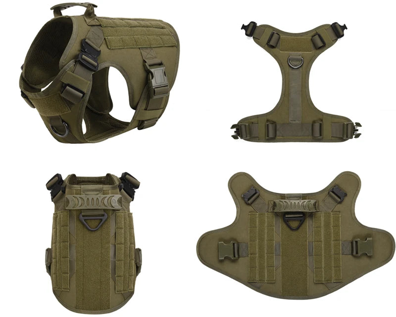 K9 Tactical Military Vest Pet German Shepherd Golden Retriever Tactical  Training Dog Harness and Leash Set For All Breeds Dogs