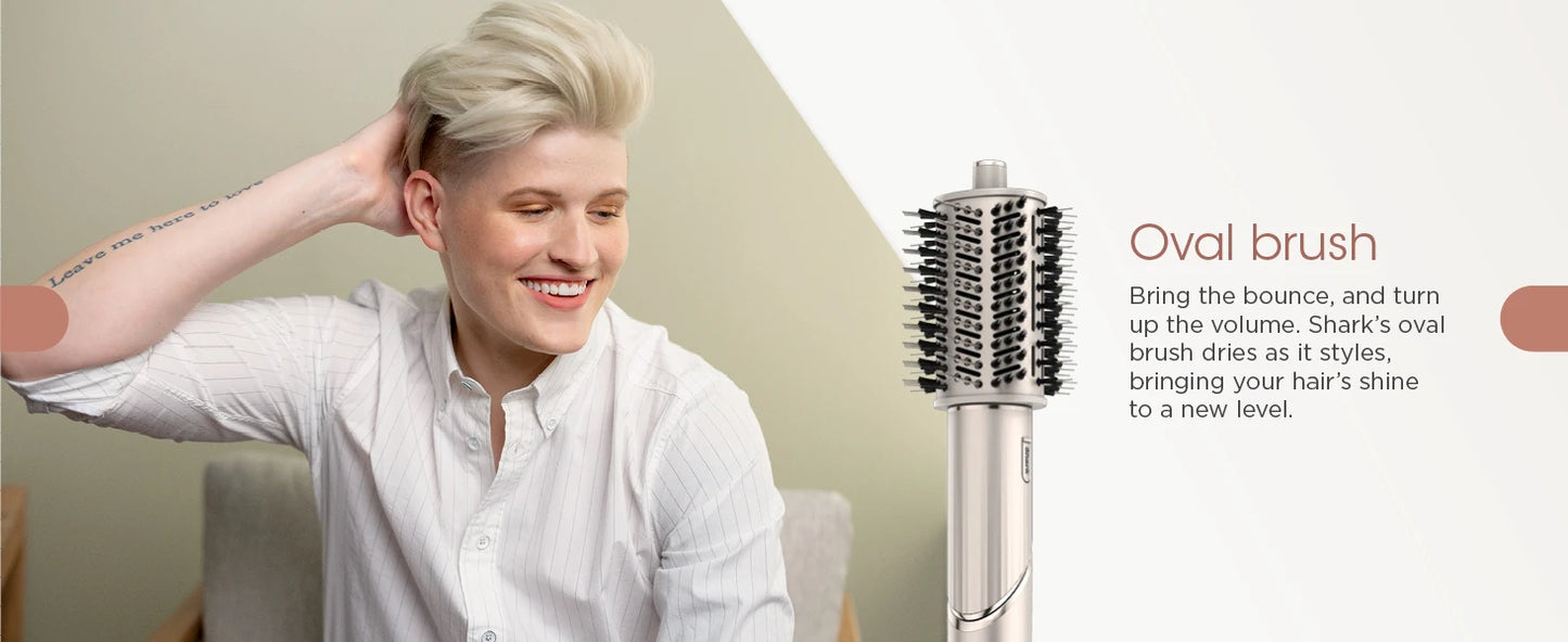 Shark HD430 FlexStyle Negative Ion Hair Dryer&Airwrap,Powerful Hair Dryer Brush & Multi-Styler with Auto-Wrap Curlers