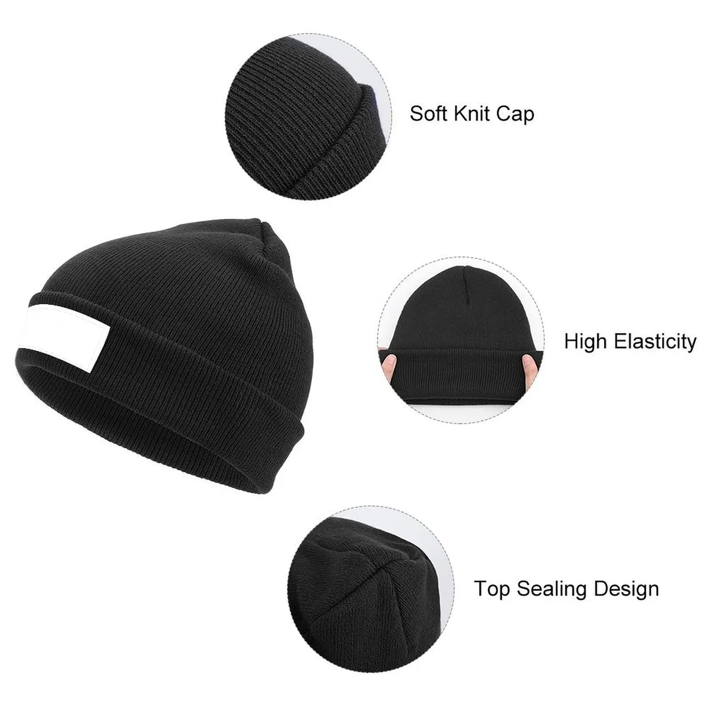 MAGA: Make America Grunge Again Knitted Cap black Hat Luxury Brand Beach Outing Vintage Caps Male Women's