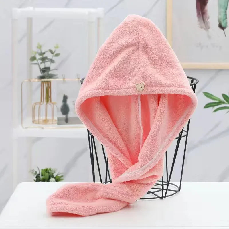 Dry Hair Cap Sports Towel Fiber Super Fine Adult Bath Towel Towels Bathroom Soft Turban for Hair Drying Miss Serviettes Face Wet