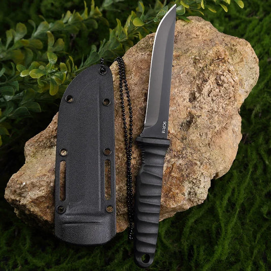 EDC Outdoor Self-Defense Knife, Outdoor High Hardness Life-Saving Knife, Camping Climbing Stainless Steel Knife edc knife