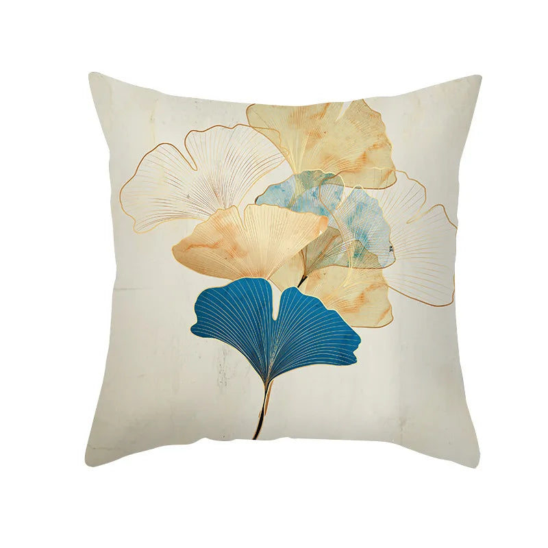 Ginkgo Leaf Cushion Cover Decorative Pillow    Sofa Home Decor case pillow cases