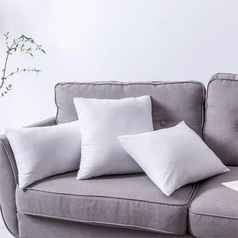 standard white bounce back pillow cushion core sofa car seat home interior decor pillows30x30/40x40/45x45/60x80cm