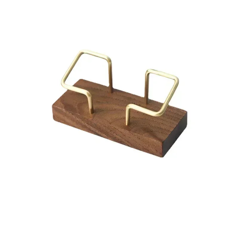 Business Card Holder Organizer Office Desk Display Stand Memo Counter Accessories Tabletop Shelf Home Wooden Card Holder Storage