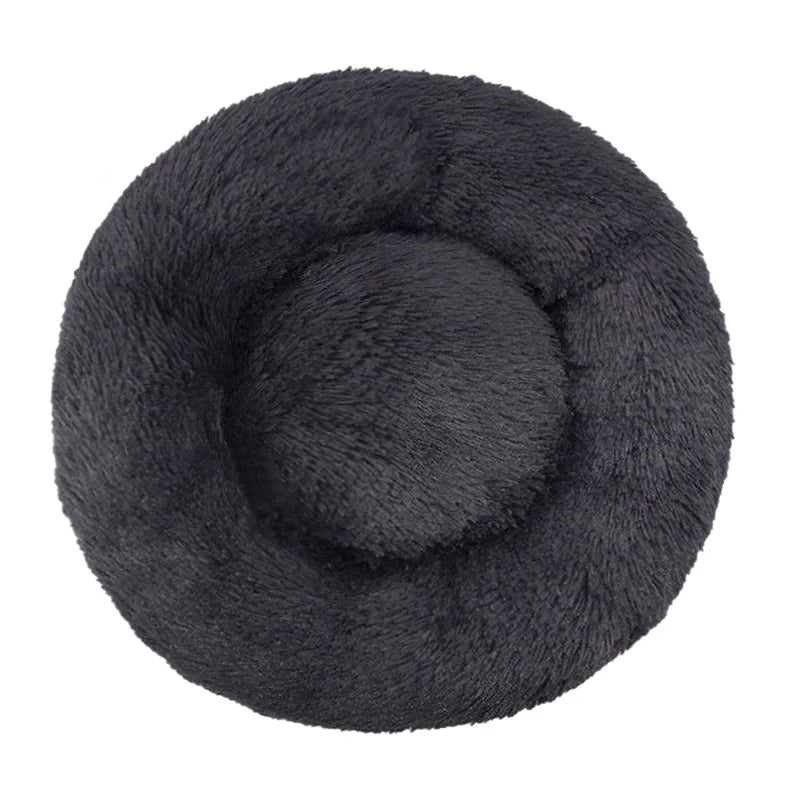 40-90cm Round Pet Bed for Large Dog Bed Super Soft Cat Bed Long Plush Dog House for Medium Dog House Winter Warm Sleeping